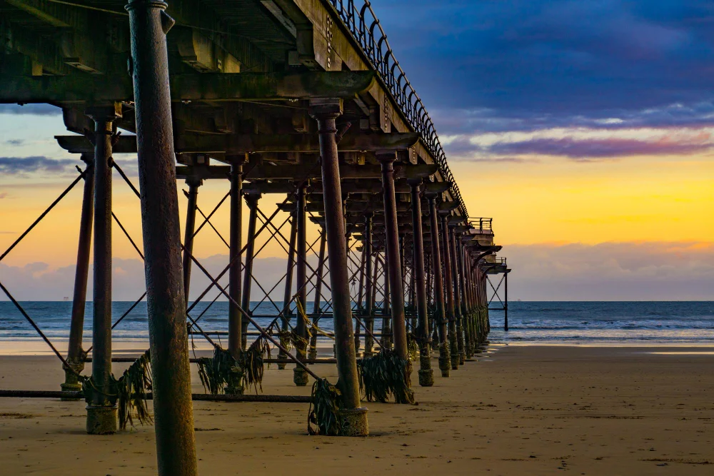 Coastal infrastructure project along the shoreline in Palm Beach County